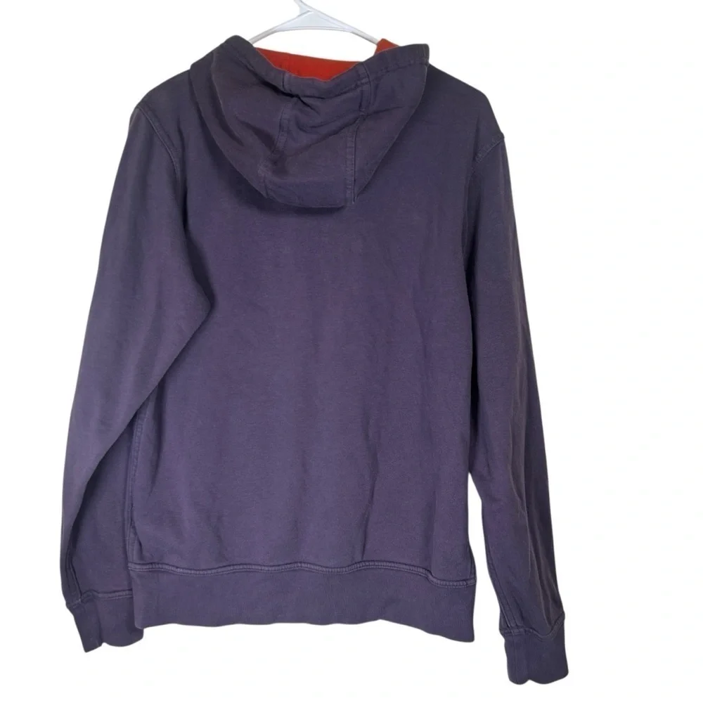 The North Face Men's Box Logo Pullover Hoodie Size Small Purple Orange